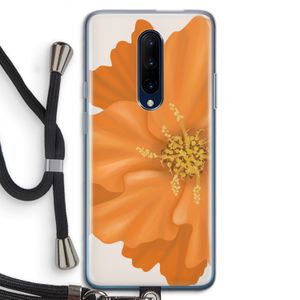 Orange Ellila flower: OnePlus 7 Pro Transparant Hoesje met koord