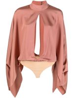 TOM FORD cut-out wide-sleeve bodysuit - Rose - thumbnail