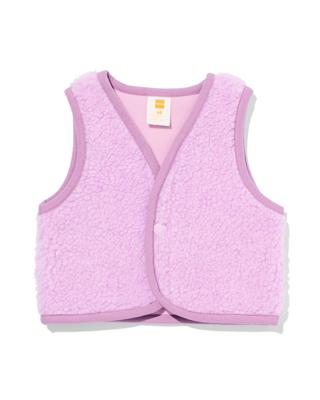 HEMA Babygilet fleece paars (paars)