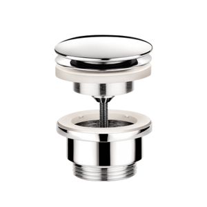 Afvoerplug Hotbath Cobber Always-Open met Schroef Rond Chroom