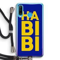 Habibi Blue: Huawei P30 Lite Transparant Hoesje met koord