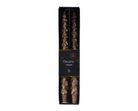 Dinerkaars wax d2.2h25 cm gember 2st kerst - Decoris