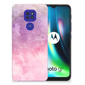 Hoesje maken Motorola Moto G9 Play | E7 Plus Pink Purple Paint