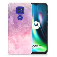 Hoesje maken Motorola Moto G9 Play | E7 Plus Pink Purple Paint - thumbnail