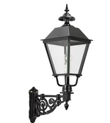 KS Verlichting Vierkante wandlampBraamt M 43 nostalgie - zwart - 1227
