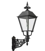 KS Verlichting Vierkante wandlampBraamt M 43 nostalgie - zwart - 1227