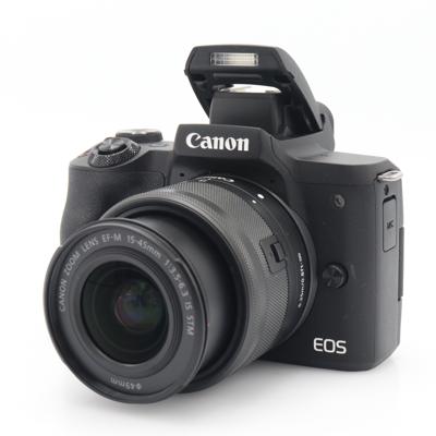 Canon EOS M50 mark II + EF-M 15-45mm f/3.5-6.3 IS STM occasion (incl. BTW)
