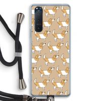 Doggy: Sony Xperia 5 II Transparant Hoesje met koord