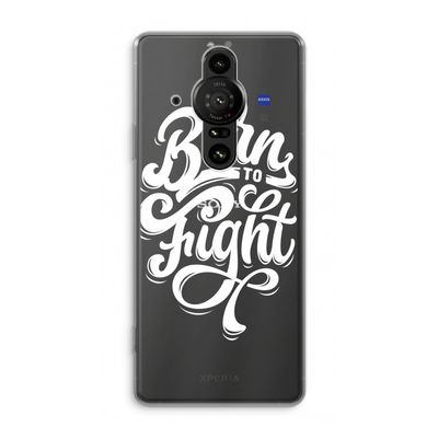Born to Fight: Sony Xperia Pro-I Transparant Hoesje