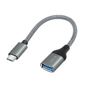 LogiLink CU0106 USB-kabel 0,15 m USB 3.2 Gen 1 (3.1 Gen 1) USB C USB A Grijs