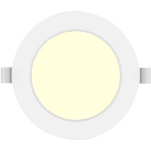 LED Downlight Pro - Aigi Trinko - Inbouw Rond 6W - Warm Wit 3000K - Mat Wit - Kunststof - Ø118mm