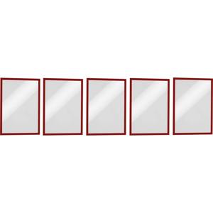 Durable 486903 DURAFRAME MAGNETIC A4 - 4869 Magnetisch frame DIN A4 Rood (b x h) 238 mm x 324 mm 5 stuk(s)
