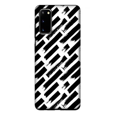 Zwarte vegen: Samsung Galaxy S20 Tough Case