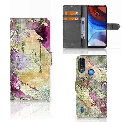 Hoesje Motorola Moto E7i Power | E7 Power Letter Painting Hoesje Motorola Moto E7i Power | E7 Power Letter Painting
