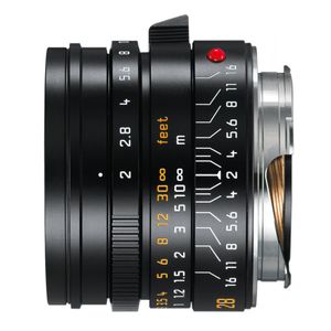 Leica Summicron-M 28mm f/2.0 ASPH M-mount objectief Zwart