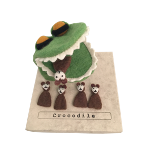 Papoose Toys Papoose Toys Crocodile/ 5 cheeky monkeys