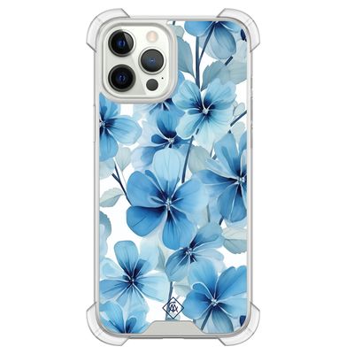 iPhone 12 (Pro) shockproof hoesje - Indigo gardens