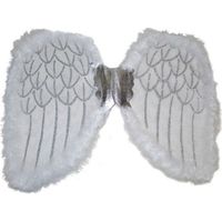 Engelen verkleed vleugels wit 36 cm - voor volwassenen   - - thumbnail