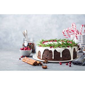 Inductiebeschermer - Kerstcake - 56x38 cm