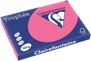 Clairefontaine Trophée Intens, gekleurd papier, A3, 120 g, 250 vel, fuchsia