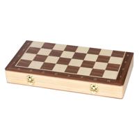 Goki houten schaak/damspel 2in1 magnetisch