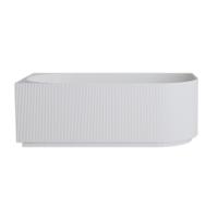 Hoekbad Links BWS Alivia 170x80 cm Acryl Met Waste Glans Wit