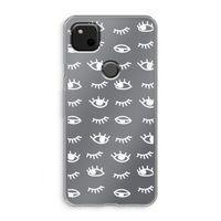 Eye pattern #3: Google Pixel 4a Transparant Hoesje