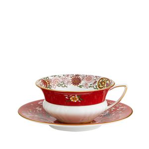 WEDGWOOD - Wonderlust - Theekop&schotel Crimson Orient