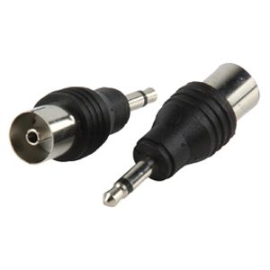 Valueline AC-017 kabeladapter/verloopstukje 3.5mm Coax Zwart