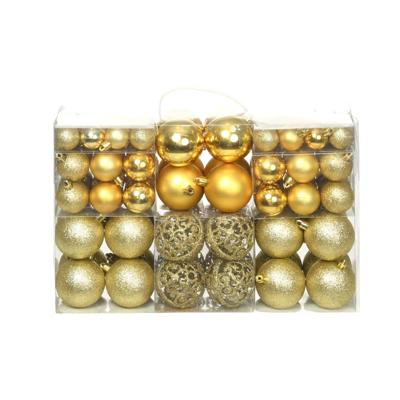 VidaXL 100-delige kerstballenset 3/4/6 cm goudkleurig
