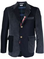 Thom Browne blazer en velours côtelé - Bleu