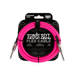 Ernie Ball Flex Cable audio kabel 3,05 m 6.35mm Roze