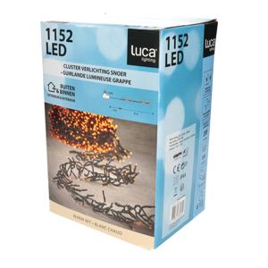 Luca Lighting Kerstverlichting - 1152 lampjes - warm wit - 8 m