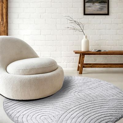 Vloerkleed Elle Decoration New York Rond - Grijs Xcm - - Dekbed-Discounter.nl