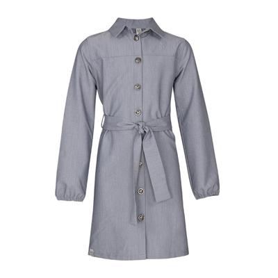 KIEstone winter jurk meisjes - licht grijs - Ginny
