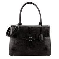 Socha Silver Tip 15.6 Shoulder Bag-Croco Black