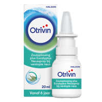 Otrivin Zoutoplossing Plus Eucalyptus Neusspray bij een verstopte neus
