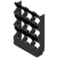 Weidmüller CH20M67 S 3P/3P/3P BK 2010 DIN-rail-behuizing zijkant Gesloten, Voor DIN-rail montage 67.5 x 22.83 Kunststof Zwart 8 stuk(s)