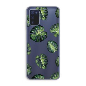 Tropische bladeren: Samsung Galaxy A03s Transparant Hoesje