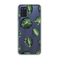 Tropische bladeren: Samsung Galaxy A03s Transparant Hoesje