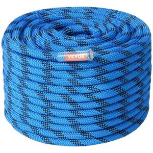 VEVOR 60,9 m statisch klimtouw 12,7 mm buitenklimtouw blauw klimmen