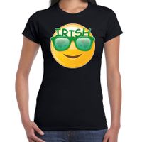 Irish emoticon / St. Patricks day t-shirt / kostuum zwart dames