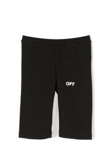 Off-White Kids short en coton à logo imprimé - Noir