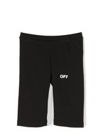 Off-White Kids short en coton à logo imprimé - Noir