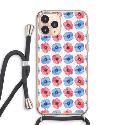 Klaproosjes: iPhone 11 Pro Max Transparant Hoesje met koord