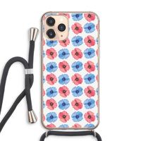 Klaproosjes: iPhone 11 Pro Max Transparant Hoesje met koord