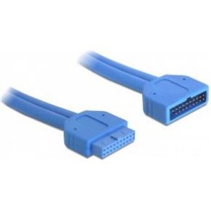 DeLOCK 82943 USB-kabel 0,45 m USB 3.2 Gen 1 (3.1 Gen 1) Blauw