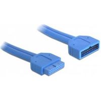 DeLOCK 82943 USB-kabel 0,45 m USB 3.2 Gen 1 (3.1 Gen 1) Blauw - thumbnail