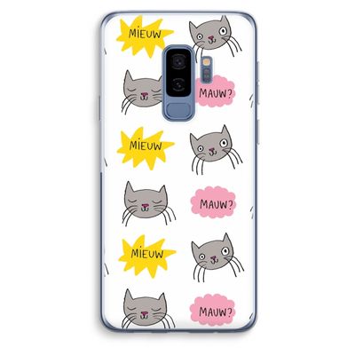 Meow: Samsung Galaxy S9 Plus Transparant Hoesje