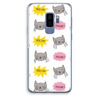 Meow: Samsung Galaxy S9 Plus Transparant Hoesje